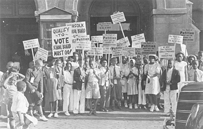 School America on Norfolk Students  Protests  June 1939