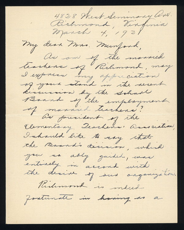 image of letter page 1