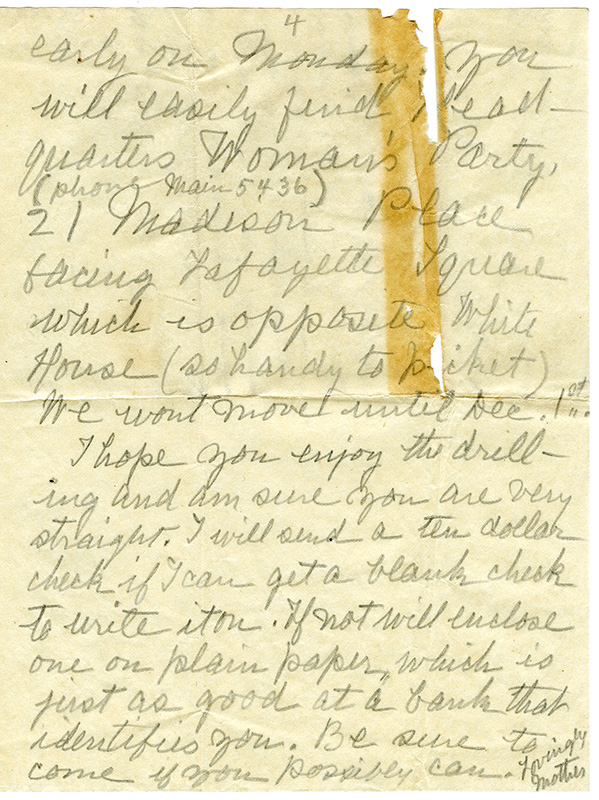 Image of Adams letter page 4