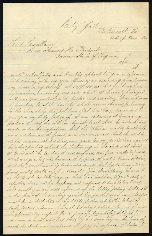image of letter from Thomas Husband