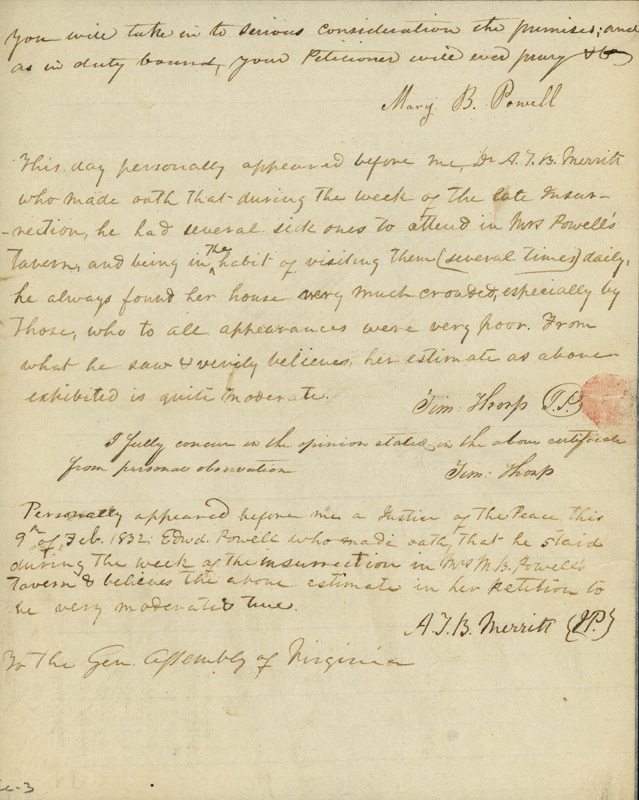 Petition of Mary B. Powell - page 3