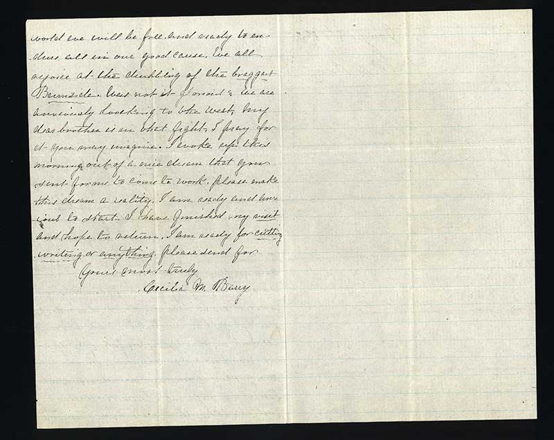 Image of Barry letter page 2