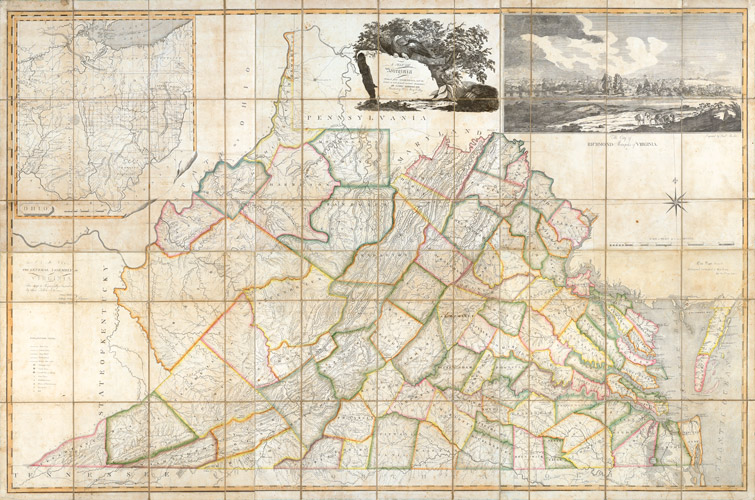 map of virginia colony. A Map of Virginia Formed from