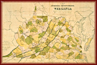 A Map of the Internal Improvements of Virginia
