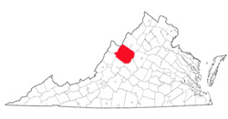 Image depicting location of Augusta County