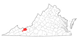 Image depicting location of Bland County