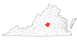 Image depicting location of Buckingham County