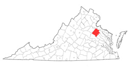 Image depicting location of Caroline County