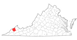Image depicting location of Dickenson County