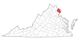 Image depicting location of Fairfax County