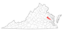 Image depicting location of King William County
