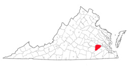 Image depicting location of Prince George County