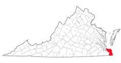 Image depicting location of Princess Anne County