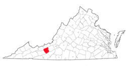 Image depicting location of Pulaski County