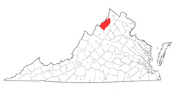 Image depicting location of Shenandoah County