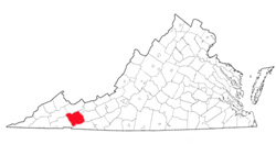 Image depicting location of Smyth County