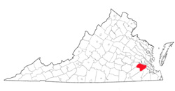 Image depicting location of Surry County