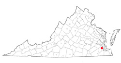 Image depicting location of Warwick County