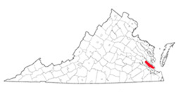 Image depicting location of York County