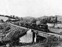 "Coal Train East of Bonsack, Virginia," May 1958
