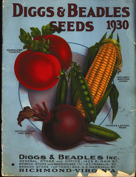 Diggs & Beadles Seeds Catalog Cover, 1930