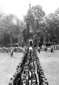Baccalaureate procession, 1950s