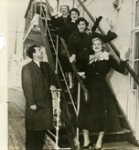 Hollins Abroad Paris students. Date:  ca. early 1950s. Citation: Hollins University Archives.