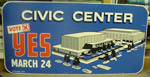 Civic Center Poster. Date: March 24, 1964 Collection: Poster Collection, Roanoke Public Libraries, Virginia Room.