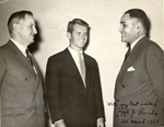 Ribble, Kennedy, & Bunche, Student Legal Forum. Date: March 26, 1951 Collection: Photograph Collection, Special Collections, University of Virginia Law Library.