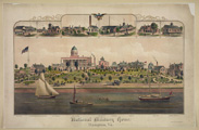Lithograph of Hampton NHDVS campus (from Library of Congress) Date: 1880s Collection: Department of Veterans Affairs.