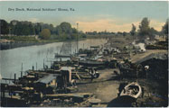 Dry Dock, 1910, National Soldiers' Home, Hampton, VA Collection: VHA History Office, Veterans Health Administration, U.S. Department of Veterans Affairs
