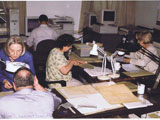 Heritage Center volunteers processing documents Date: ca.1999 Collection: Central Rappahannock Heritage Center