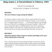 His Counterblast to Tobacco Transcription.pdf