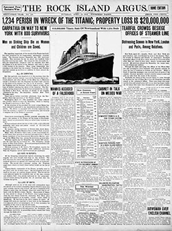 Rock Island Argus; April 16, 1912