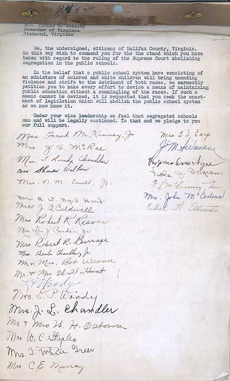 Petition from the citizens of Halifax County.