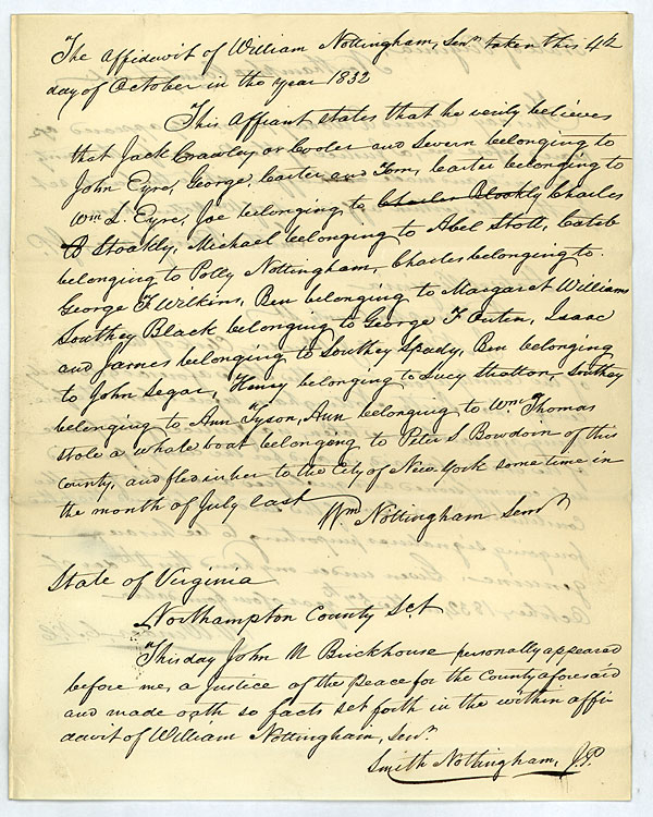 Affidavit of William Nottingham Sr.