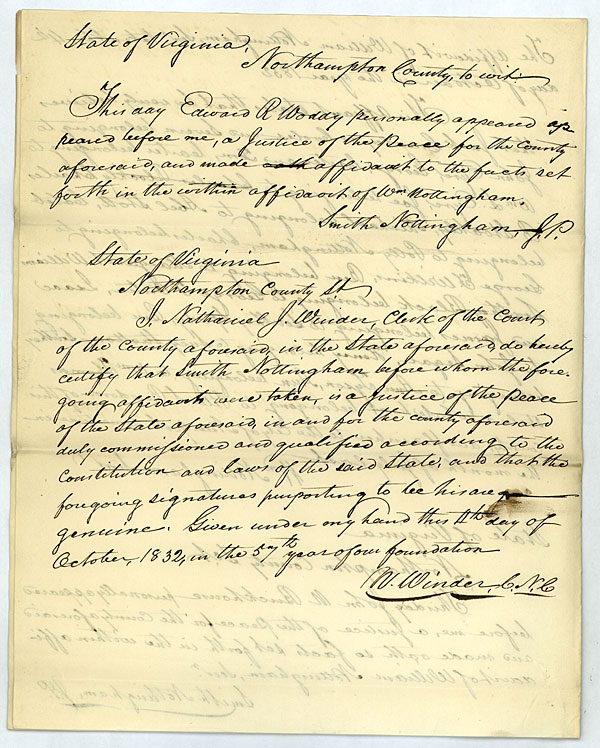 Affidavit of William Nottingham Sr.