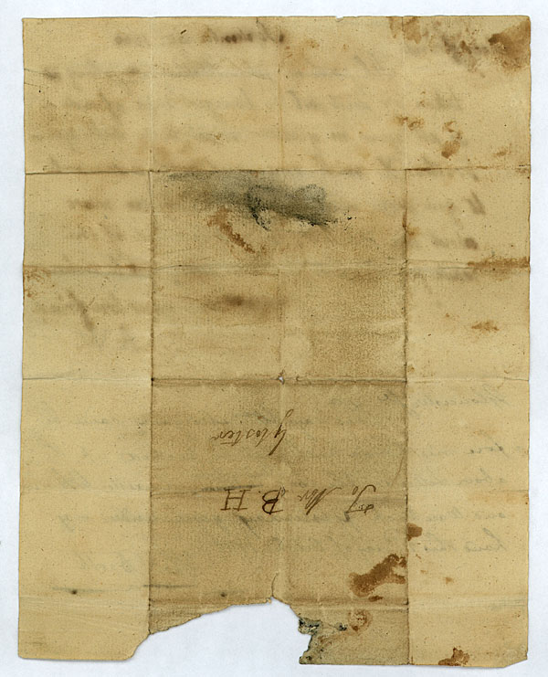 "A.W." to "dear friend," 20 September 1800.