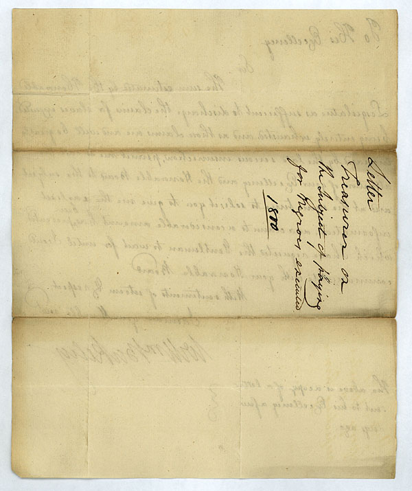 William M. Berkeley to Governor James Monroe