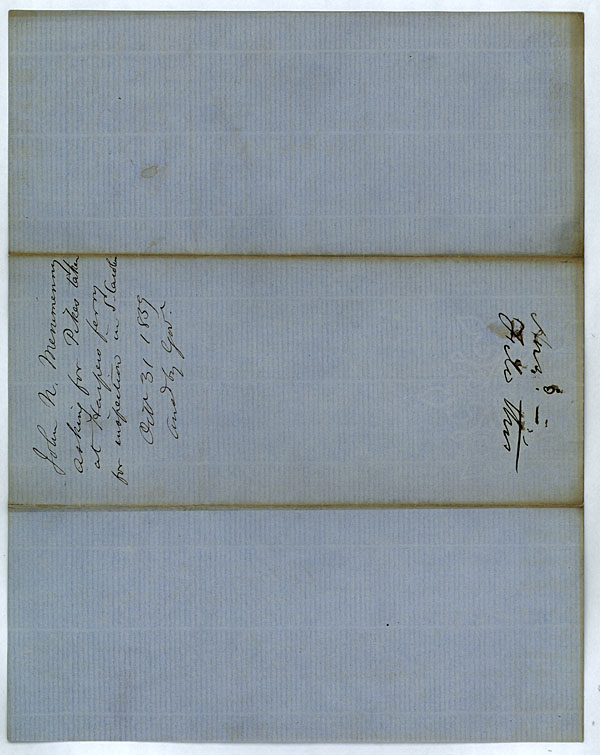 John N. Merriman to Governor Henry A. Wise