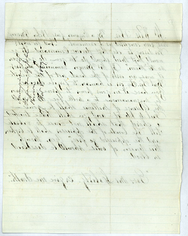 Anonymous to Governor Henry A. Wise