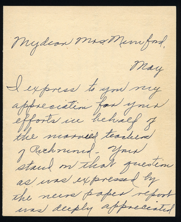 image of letter page 1