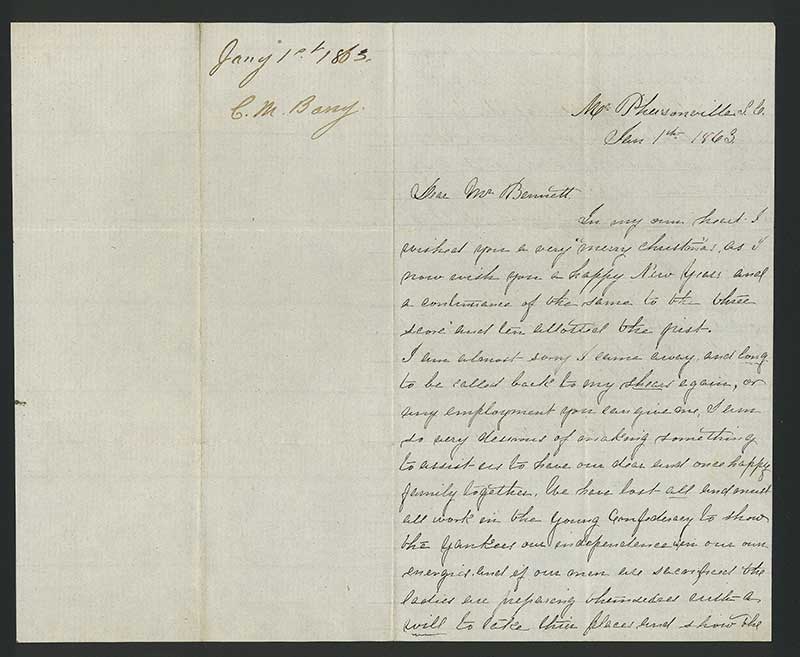 Image of Barry letter page 1
