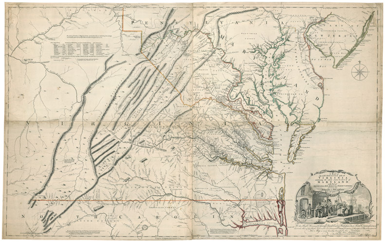 The Fry-Jefferson Map 1755