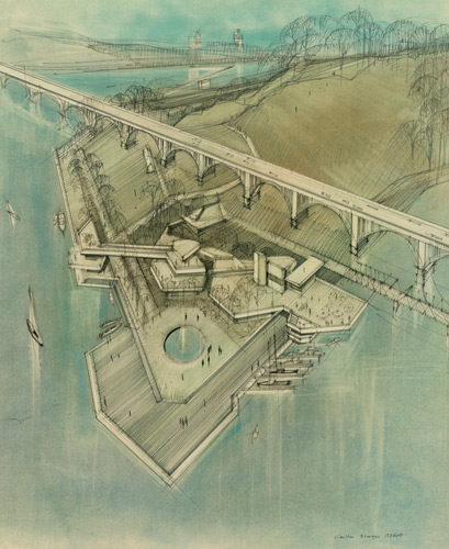 Proposed Design for James River Park, Richmond. Carlton S. Abbott. Ca. 1970. Acc. 42613. Library of Virginia.