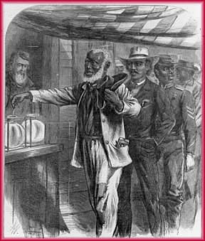 The First Vote. Alfred R. Waud. Harper's Weekly
