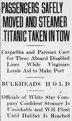 <em>The Christian Science Monitor</em> April 15th, 1912