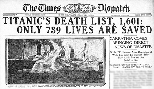 <em>Times-Dispatch</em>; Richmond, VA. April 19th, 1912