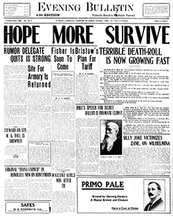 Evening Bulletin; April 16, 1912