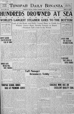 Tonopah Daily Bonanza; April 16, 1912